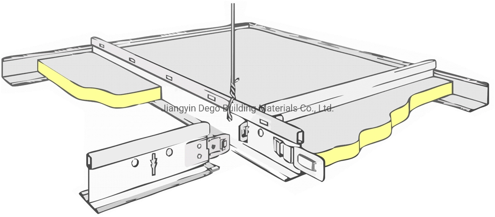 Modern Suspended Ceiling Metal T Grids T Bar 24*38t T Grid