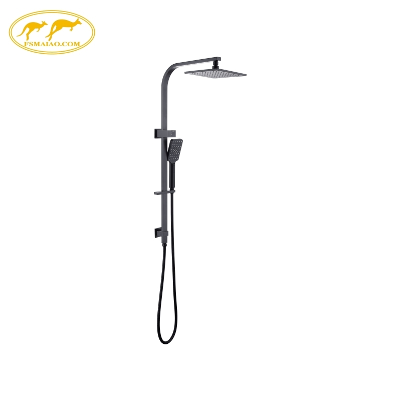 Watermark Wels Standard Bathroom Square Luxury Concealed Wall Mounted Shower Set with Mixer Tap Brass Chrome Shower Head & Shower Set 100108-2c