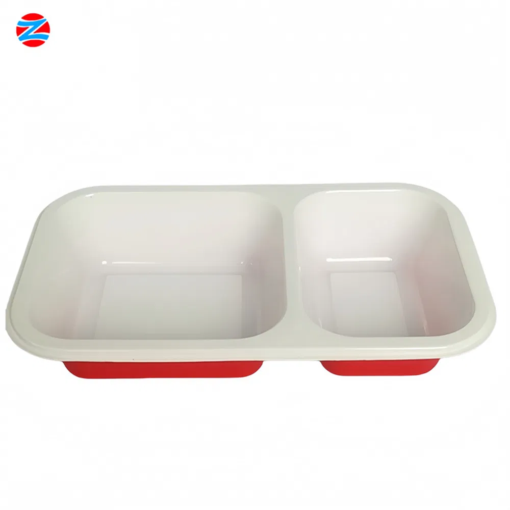 Wholesale Price for Sale Cpet Plastic Tray with 2 Compartments Oven Microwave Food Tray