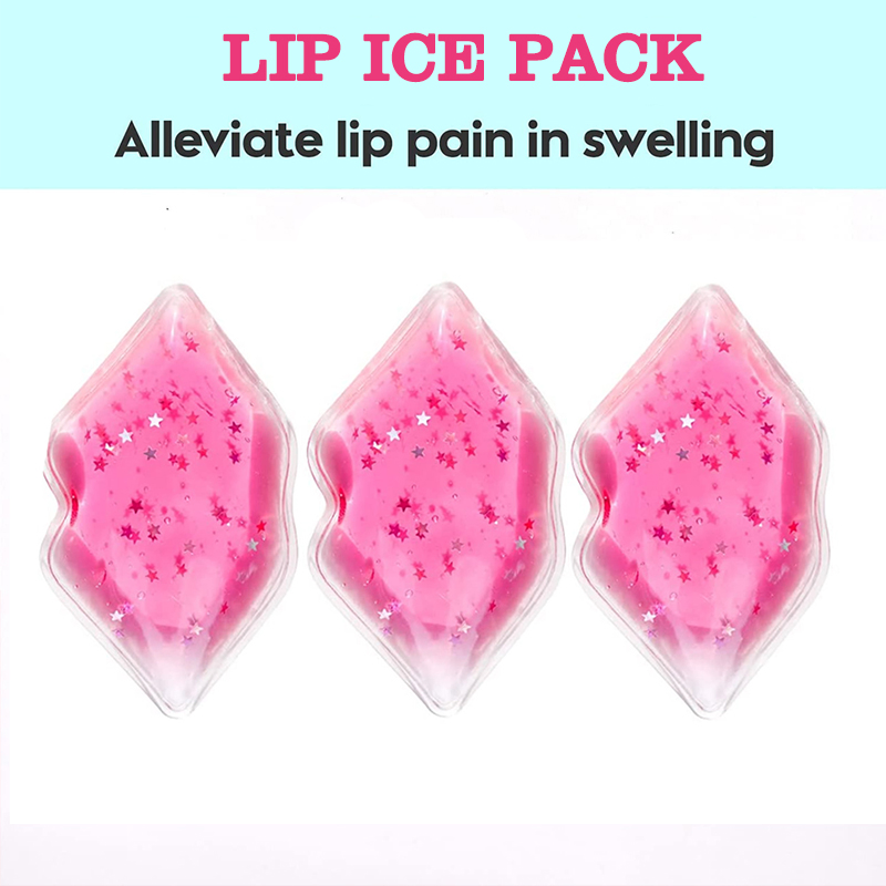 Custom Small Cool Lips Gel Pad Cold Compress for Lip Surgery Swelling Lip Coolers Ice Gel Pack