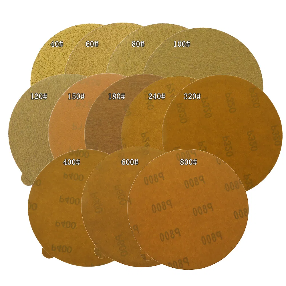 6 Inch Yellow Aluminum Oxide Psa Sandpaper Disc for Automotive Wood