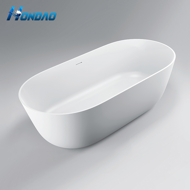 Ванна овальная отдельностоящая из искусственного камня