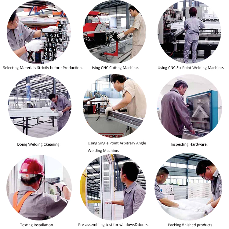 The Lagre Glass Panel Vinyl UPVC Folidng Door