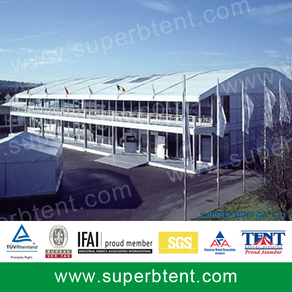 Double Tents with Circular Roof Top