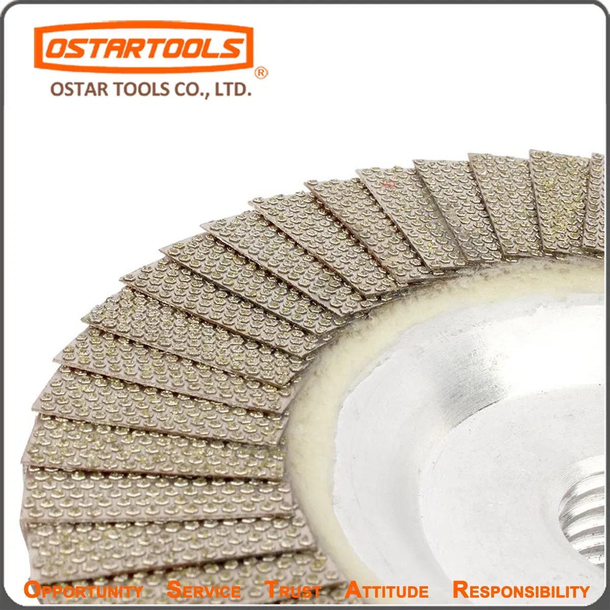 Premium M14 DOT Pattern Diamond Flap Disc with Aluminum Base