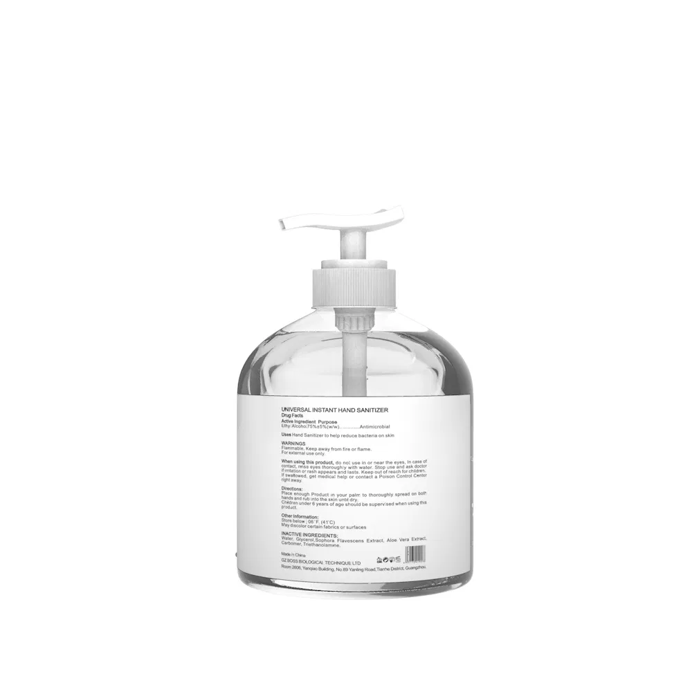 Manufacturer Alcohol Hand Sanitizer Gel 10ml 300ml 500ml 1000ml