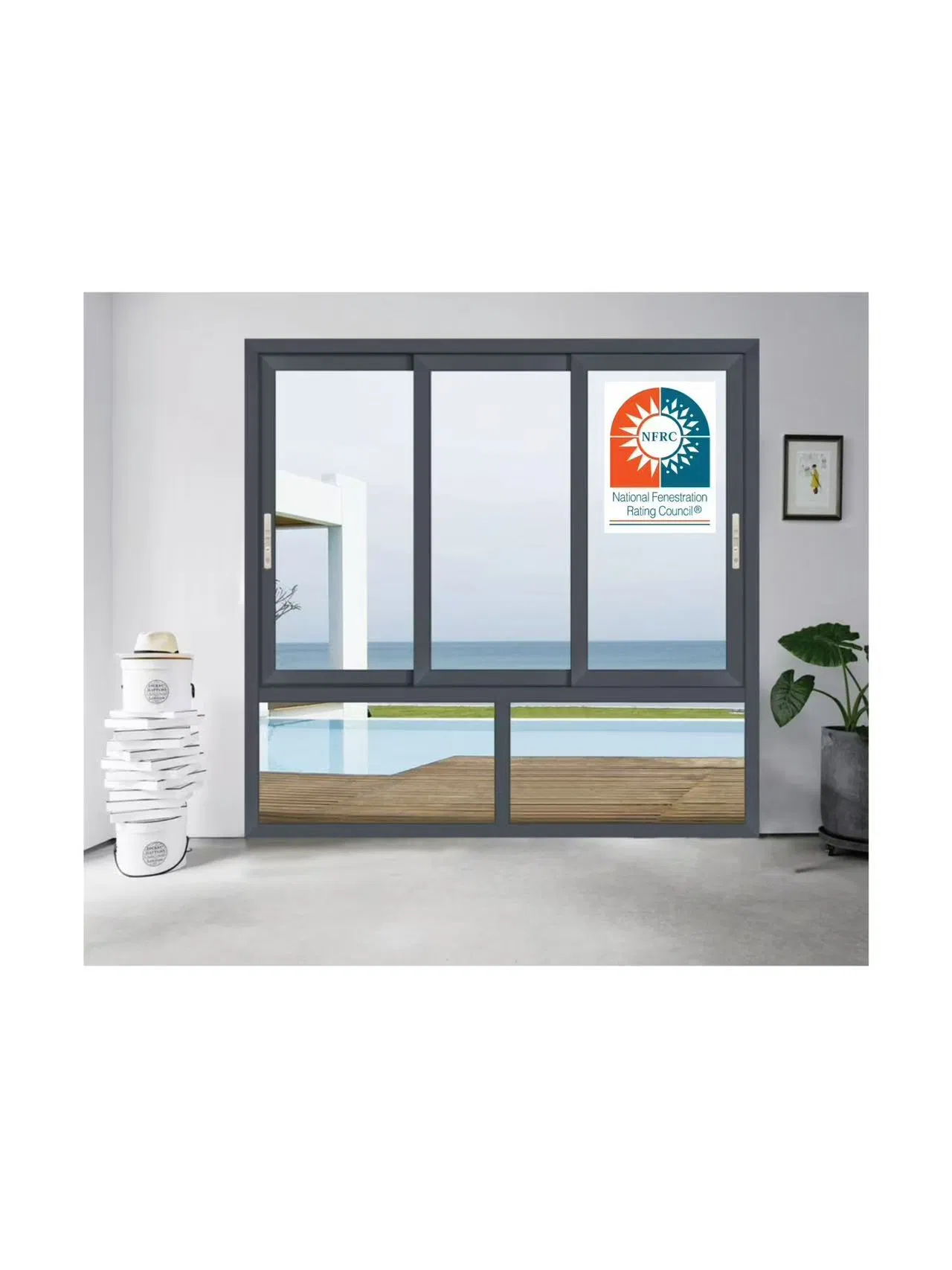 Aluminum Glass Window Designer Casement/Sliding / Awning Design with Thermal Break in Nfrc Certificated U-Vales0.2