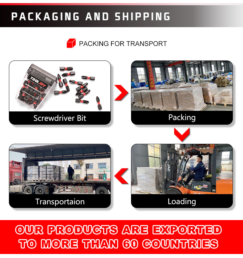 High Quality 25mm 1/4 Inch Hex Shank Insert pH2 S2 Material Impact Screwdriver Bits Screws Insert Driver Bits