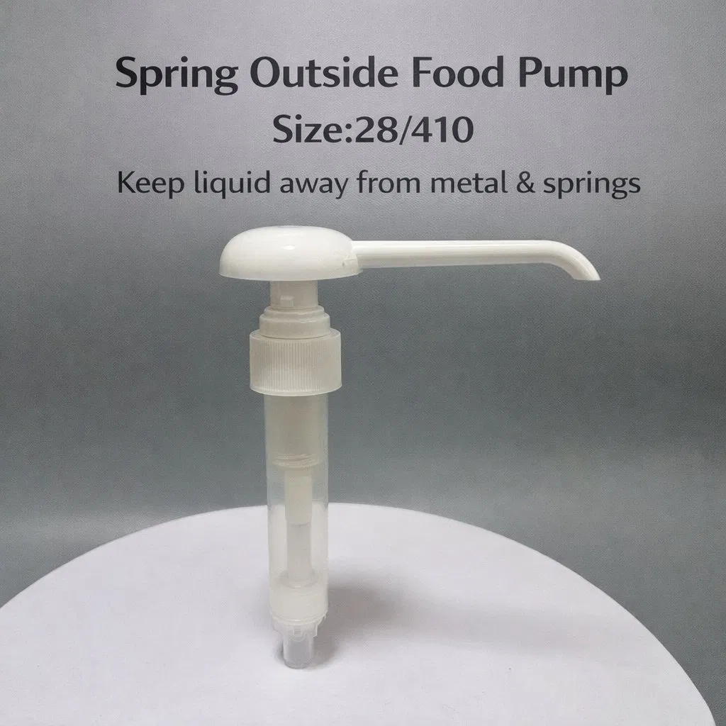 Spring Outside Special Design No Contact Metal 10cc 28/410 Food Dispenser Pump