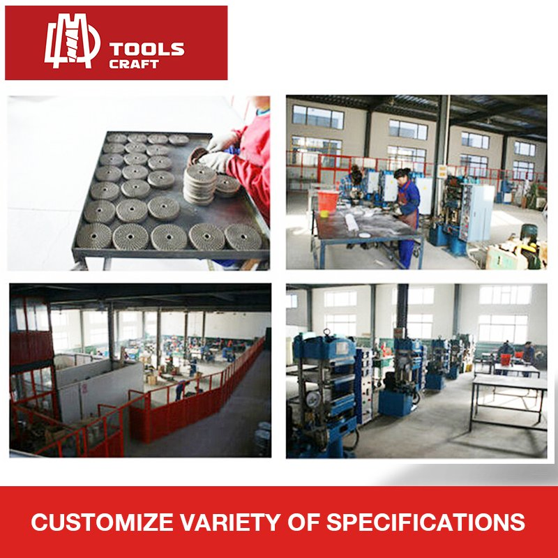 Алмазная полировальная чашка 7 дюймов для криволинейных поверхностей