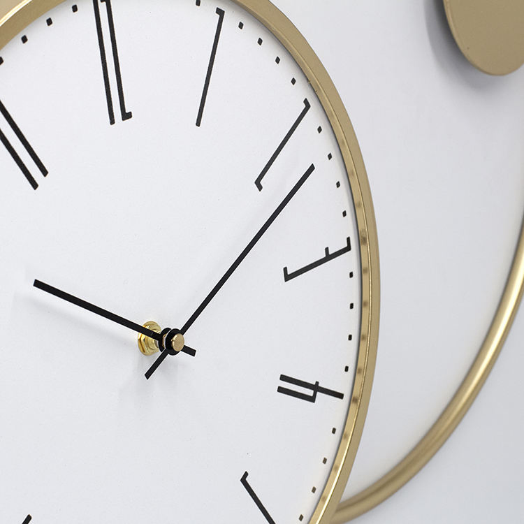 Wholesale Price Gold Metal Wall Clock