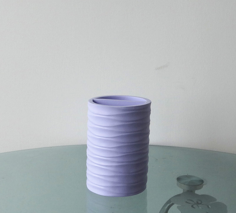 Top Selling Modern Houseware Imitated Stone Toothbrush Holder (BP2472-PUP)