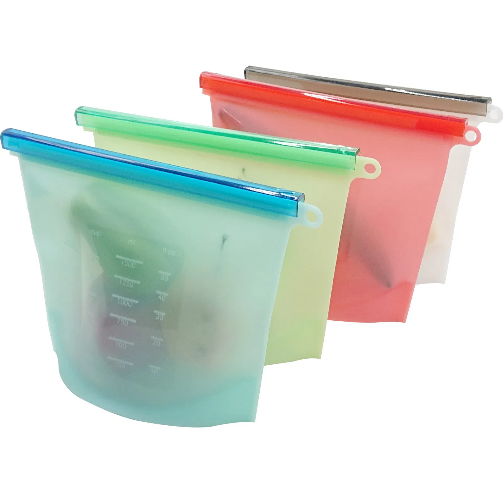 Dishwasher Safe Reusable Bags, Leakproof Reusable Freezer Bags, BPA Free Food Storage Bags for Lunch Marinate Food Travel
