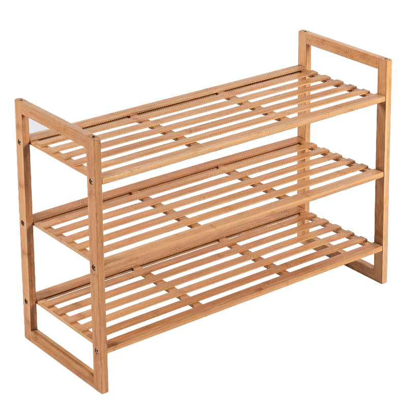 Three-Layer Bamboo Flower Rack, Storage Rack, Environmentally Friendly and Durable