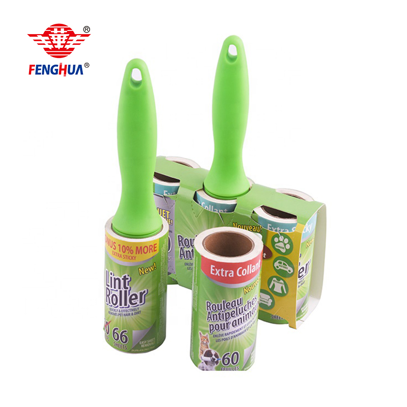 Adhesive Diagonal Cut Tape Paper Cleaning Clothes Pet Hair Remover Lint Roller
