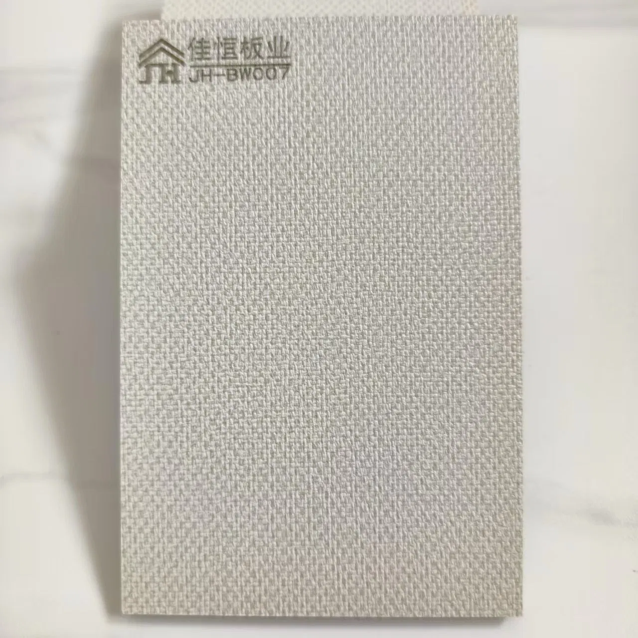 Qucik Installation Leather Texture PVC Coated Fiber Cement Board 8mm
