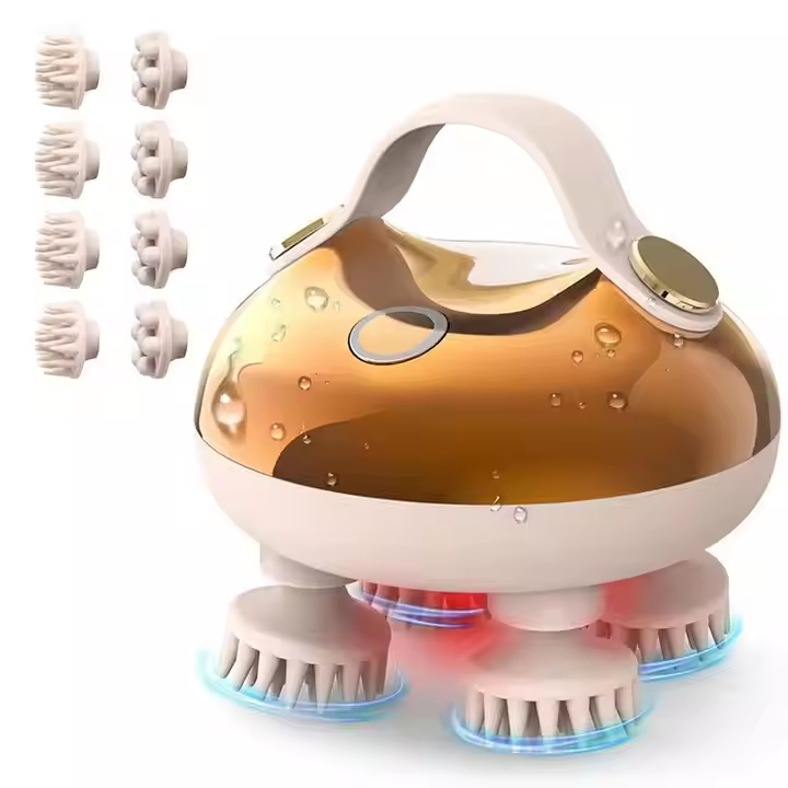 Silicone Scalp Massager Tools Head SPA with Red Light Head Massage Machine