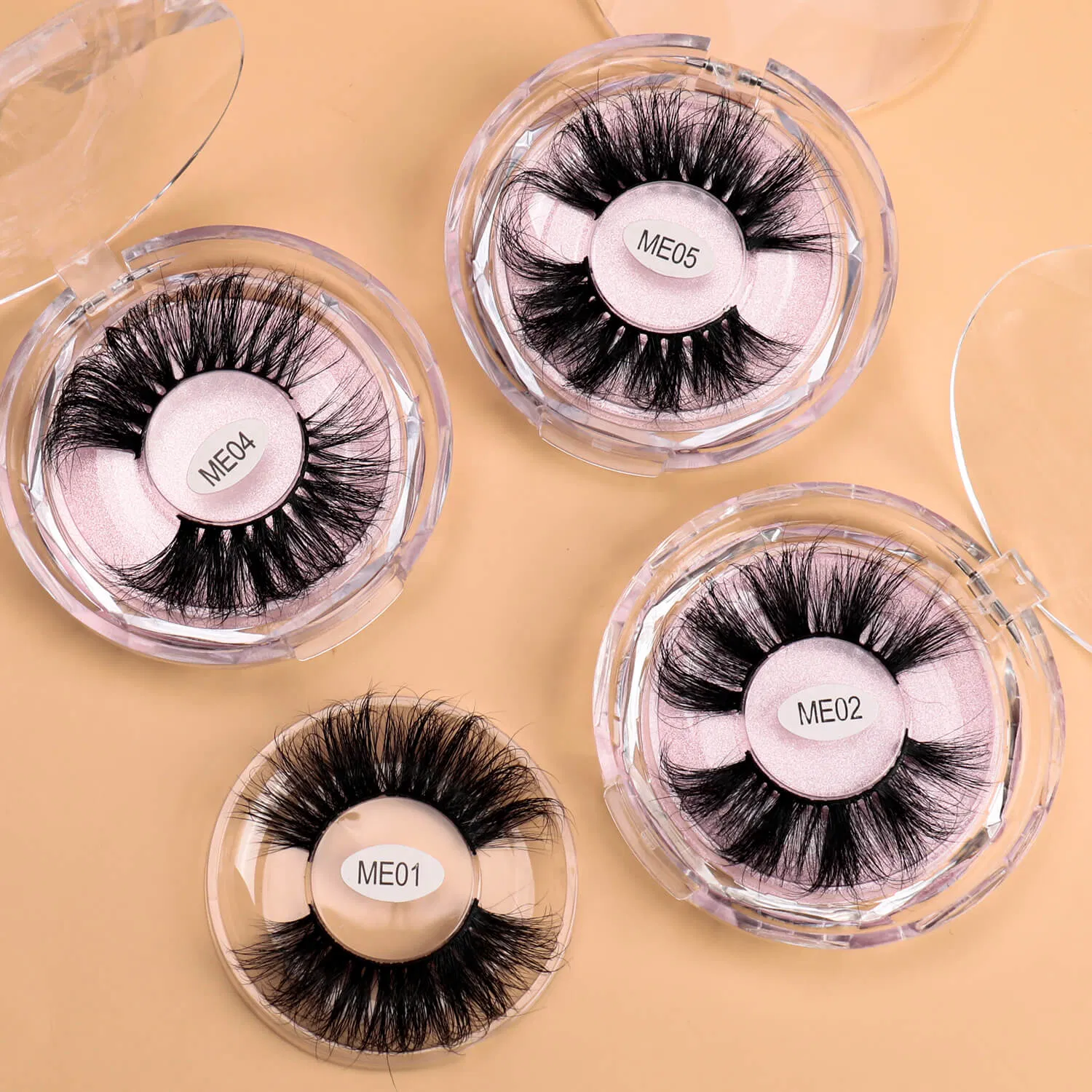 Natural Wholesale Private Label Black Cotton Band False Eye Lashes