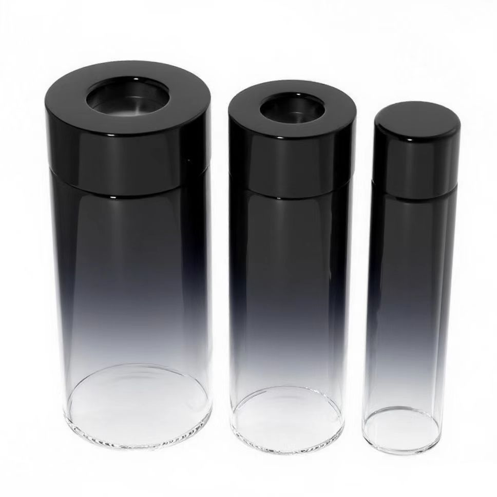 Magnifying Glass Function Resistant Candle DAB Wax Containers Packaging Glass Storage Jar