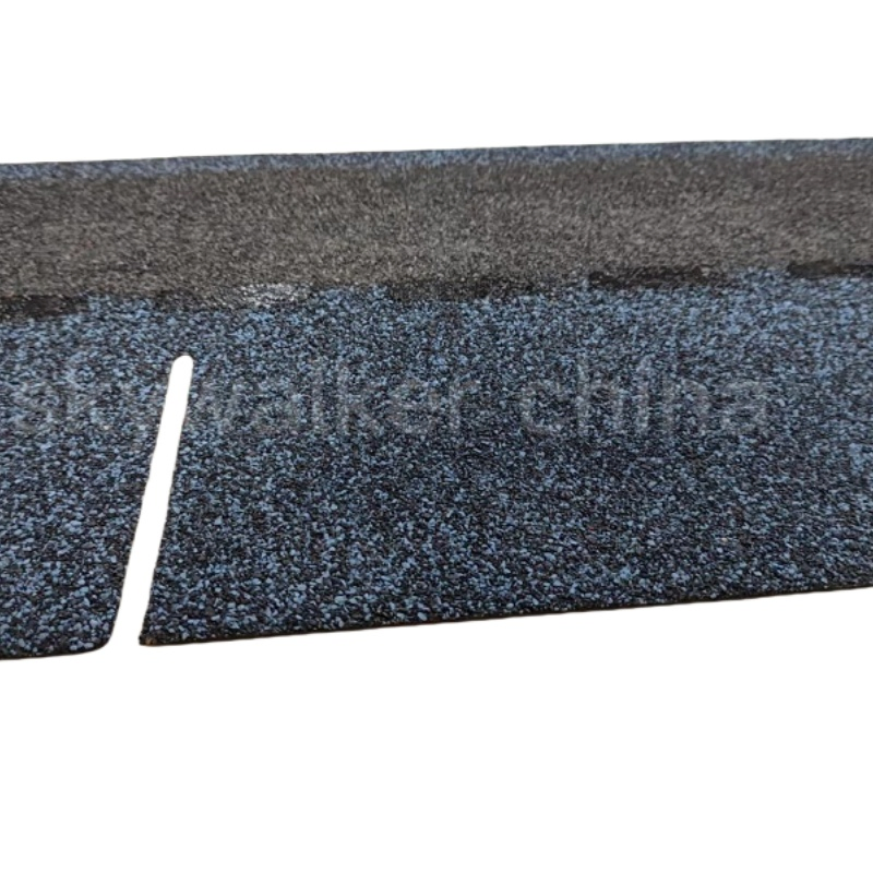 Blue Particles Monolayer Roofing Asphalt Shingles Metal Sheet