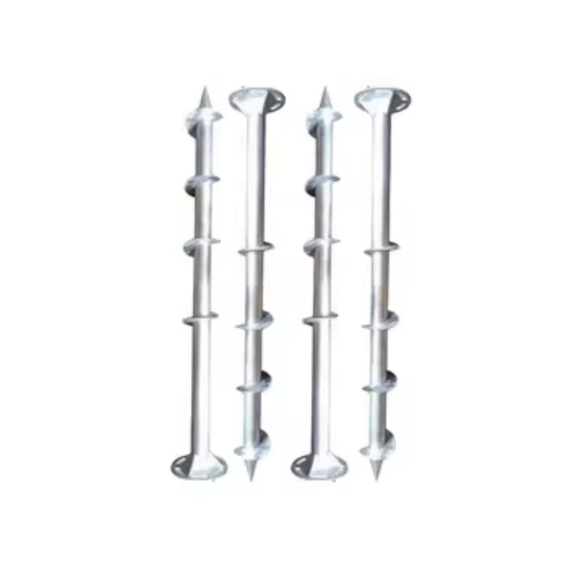 Винтовые сваи с тройной спиралью, оцинкованные