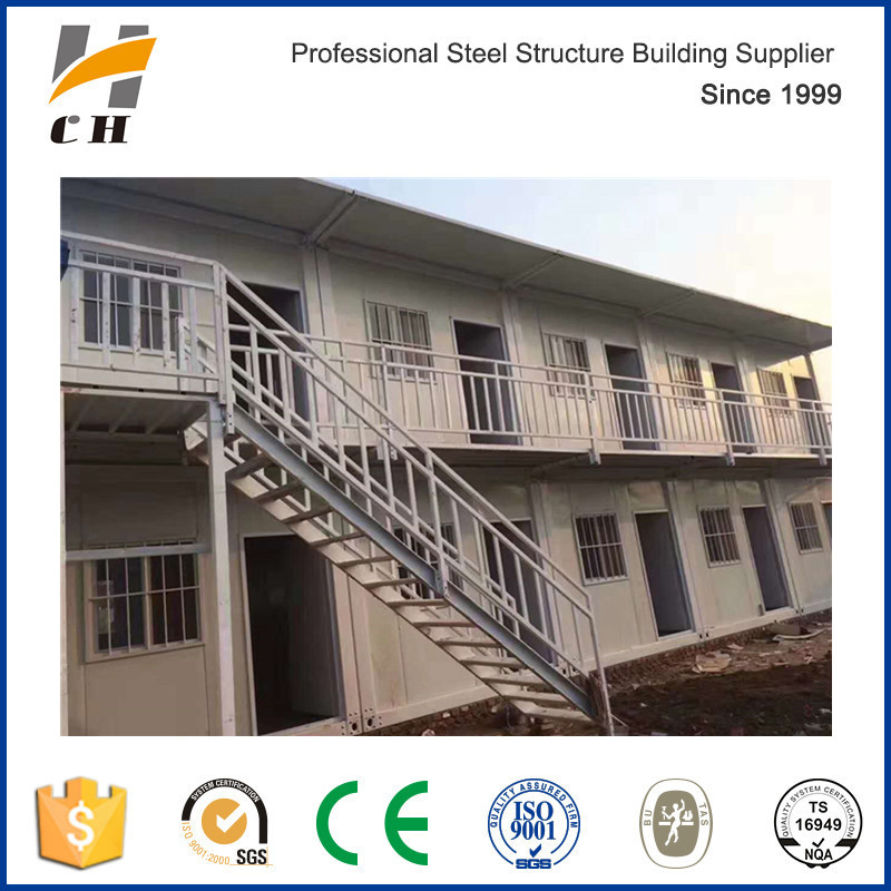 Low Cost Prefabricated/Prefab Container House Labour Camp with Toilet