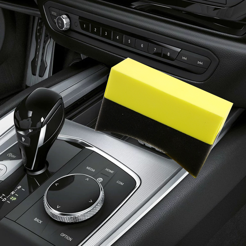 Tire Dressing Applicator Pads Car Contour Sponge Gloss Shine Protectant Wheel Car Cleaning Wax Sponge