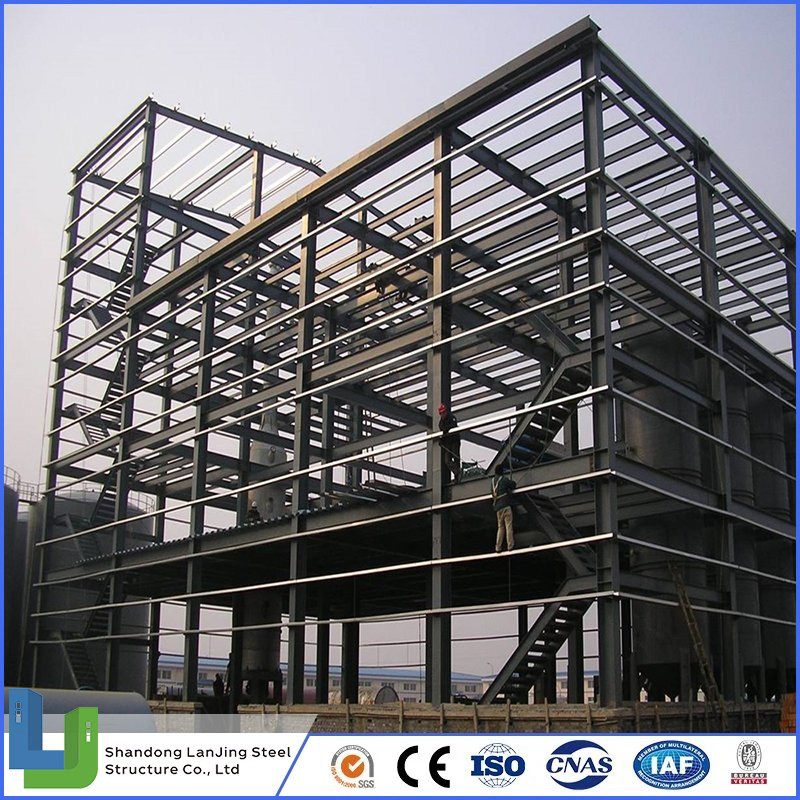 Fabrication Welded Beam Column Steel Structure Construction Galvanized Painted for Warehouse Workshop