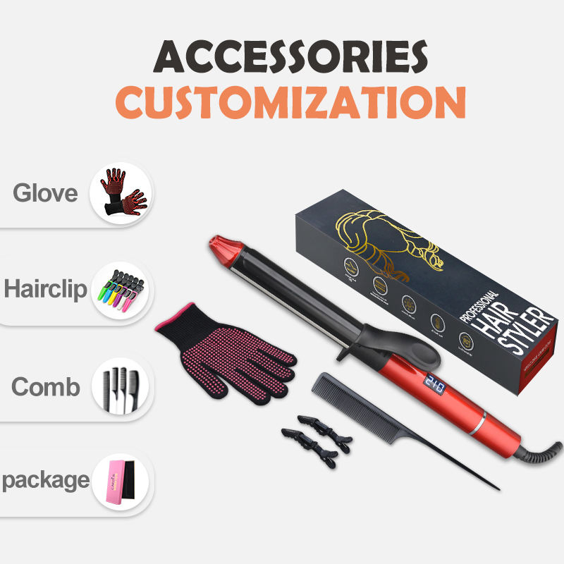 Interchangeable Ceramic Barrels Curling Iron Hair Curler