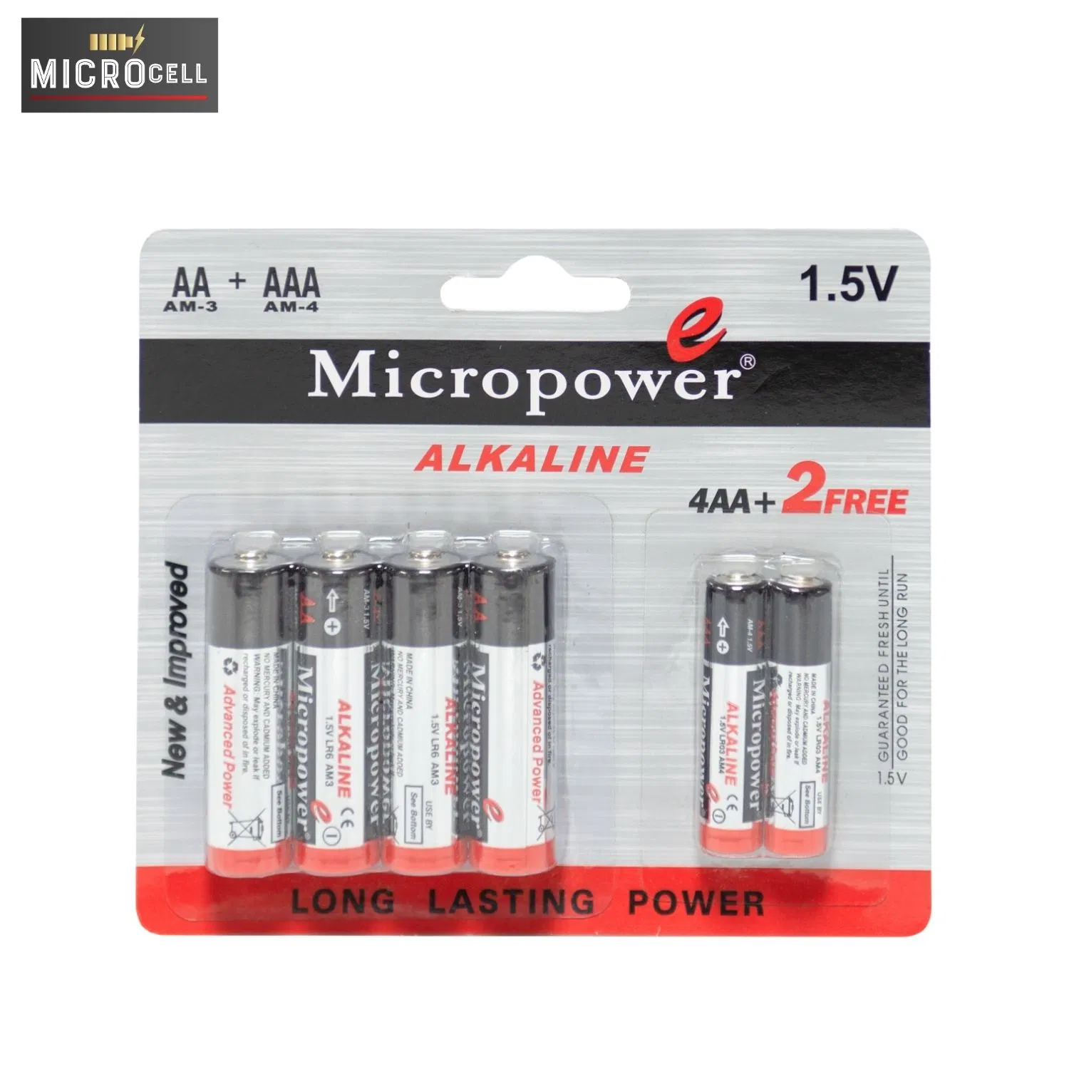 Батарейки AA LR6 1.5V Alkaline Micropower