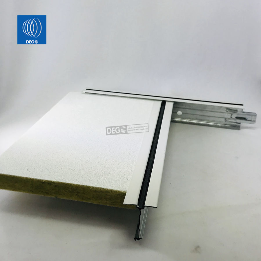 Thickness15mm 2X2 Stonewool Ceiling with Suspension Ceiling Grid Systems