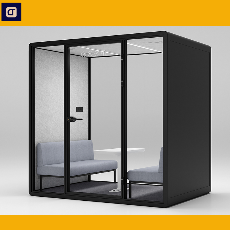 The Soundproof Booth Office Booth Office Booth Movable Office Meeting Pod with Ventilation