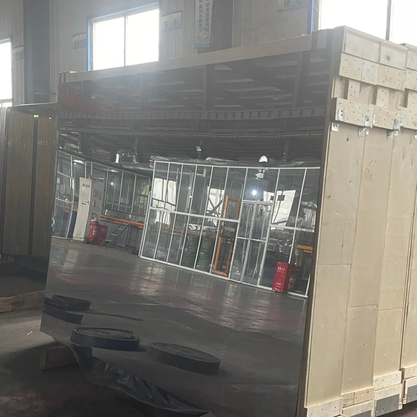 3mm 4mm Double Coated Aluminum Mirror Glass for Wardrobe and Cabinet Doors