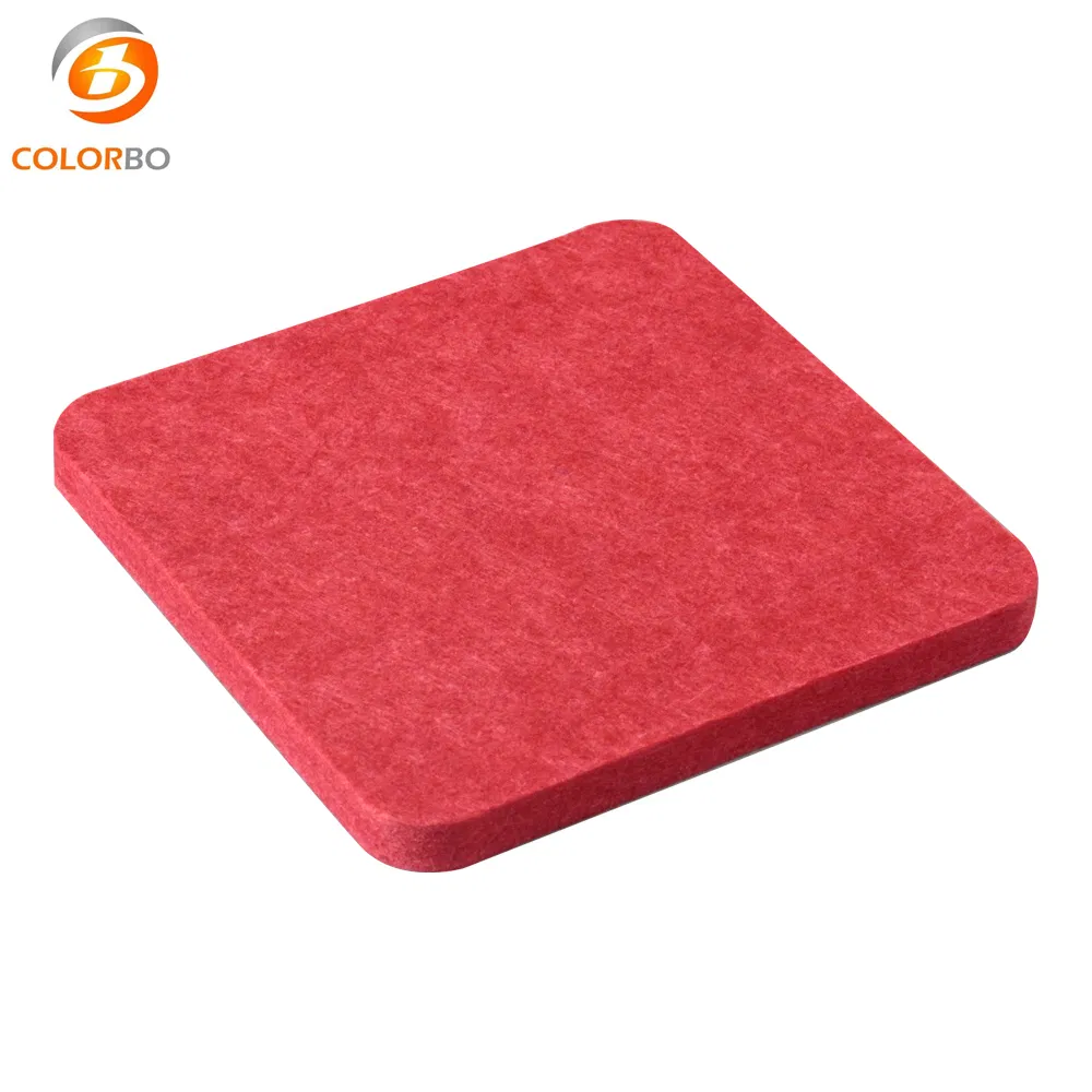 High Quality CBB08 Red Sound Absorption Materials Wholesale PET 12mm Panel