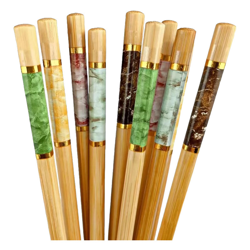 Natural Bamboo Chopsticks, Lacquer-Free Eco-Friendly High-End Dining
