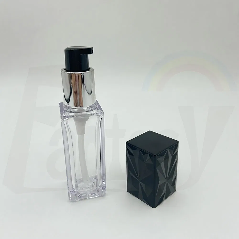 Cylindrical 30ml Cosmetic Airless Lotion Pump Bottle 30ml 100ml with Lotion Pump