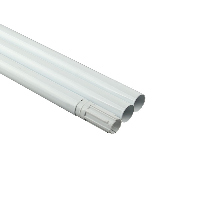 White Straight Telescopic Rod Curtain/Shower Rod