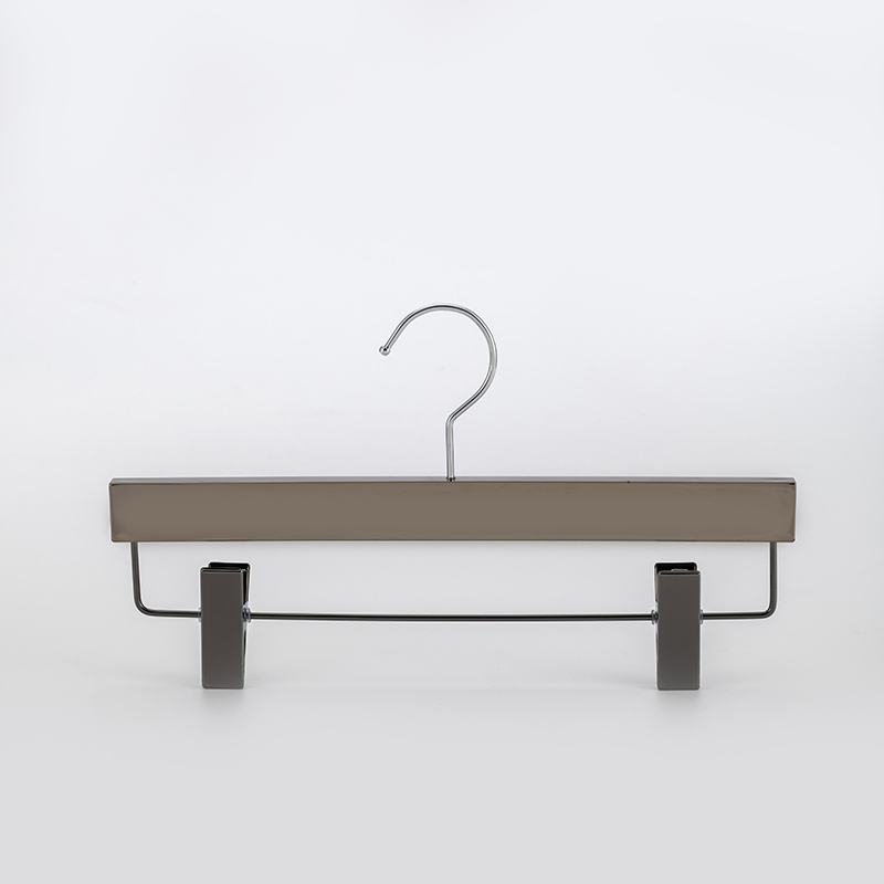 Personalized Wholesale Custom Logo Plastic Women's Skirt Pant Hangers with Clip