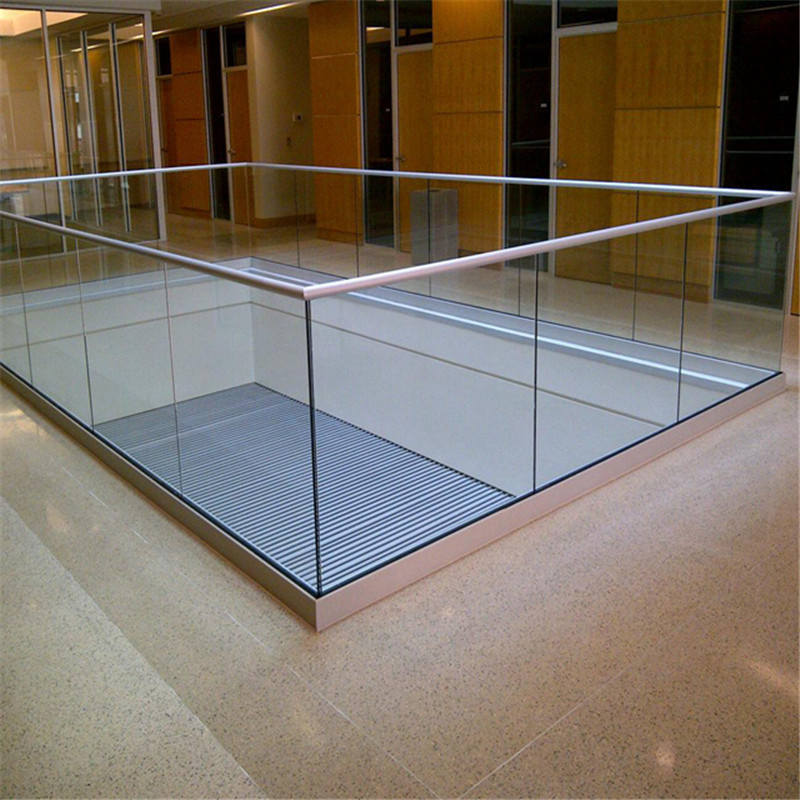 Aluminium Glass Stair Balustrade U Channel Aluminium Glass Railing