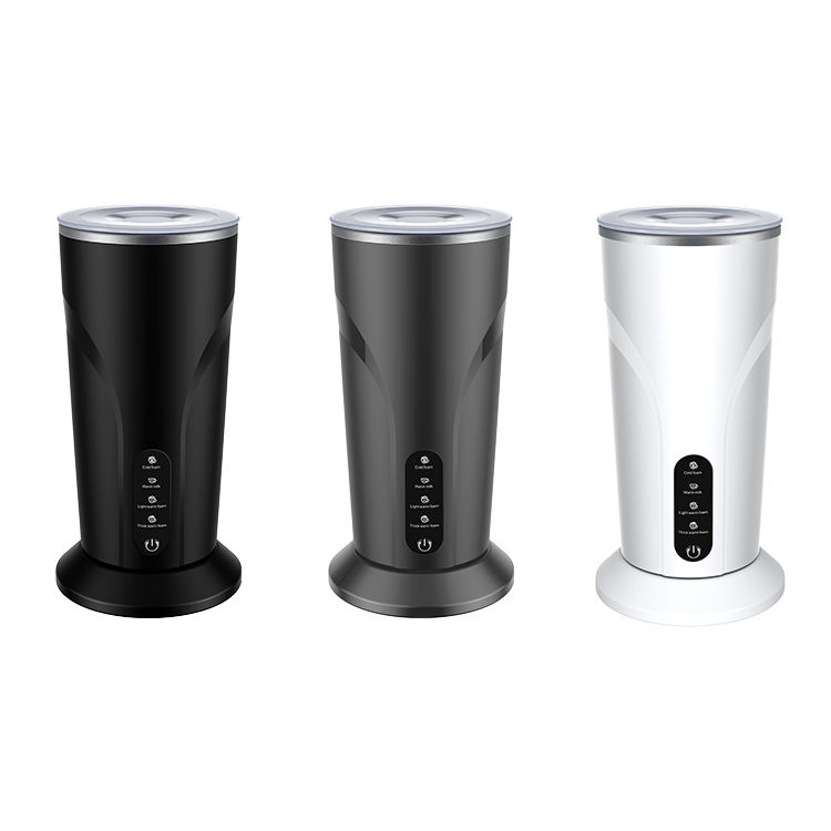 Milk Frother 4-in-1 Milk Frother and Steamer Non-Slip Stylish Design with Temperature Control Hot & Cold Milk Steamer