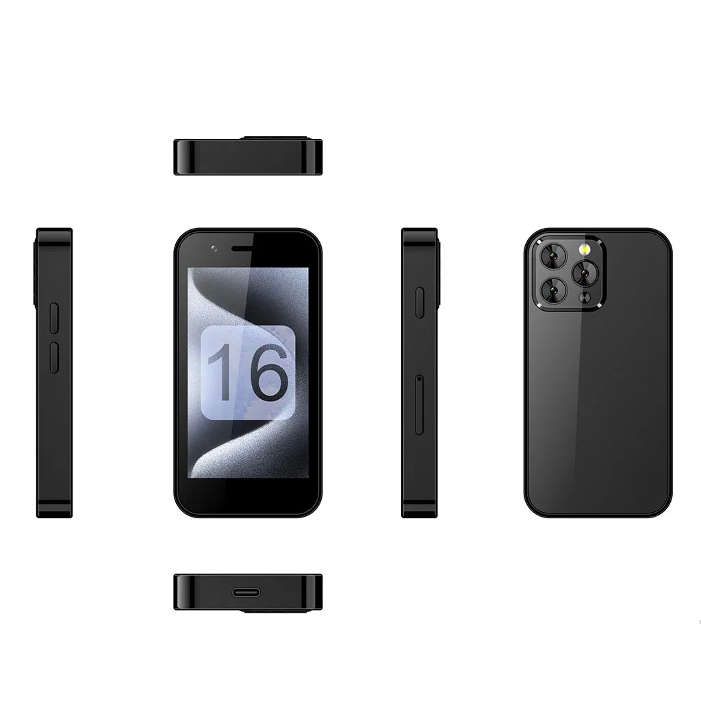 Мини-смартфон Android 8.1, 3 ГБ/32 ГБ, две SIM-карты