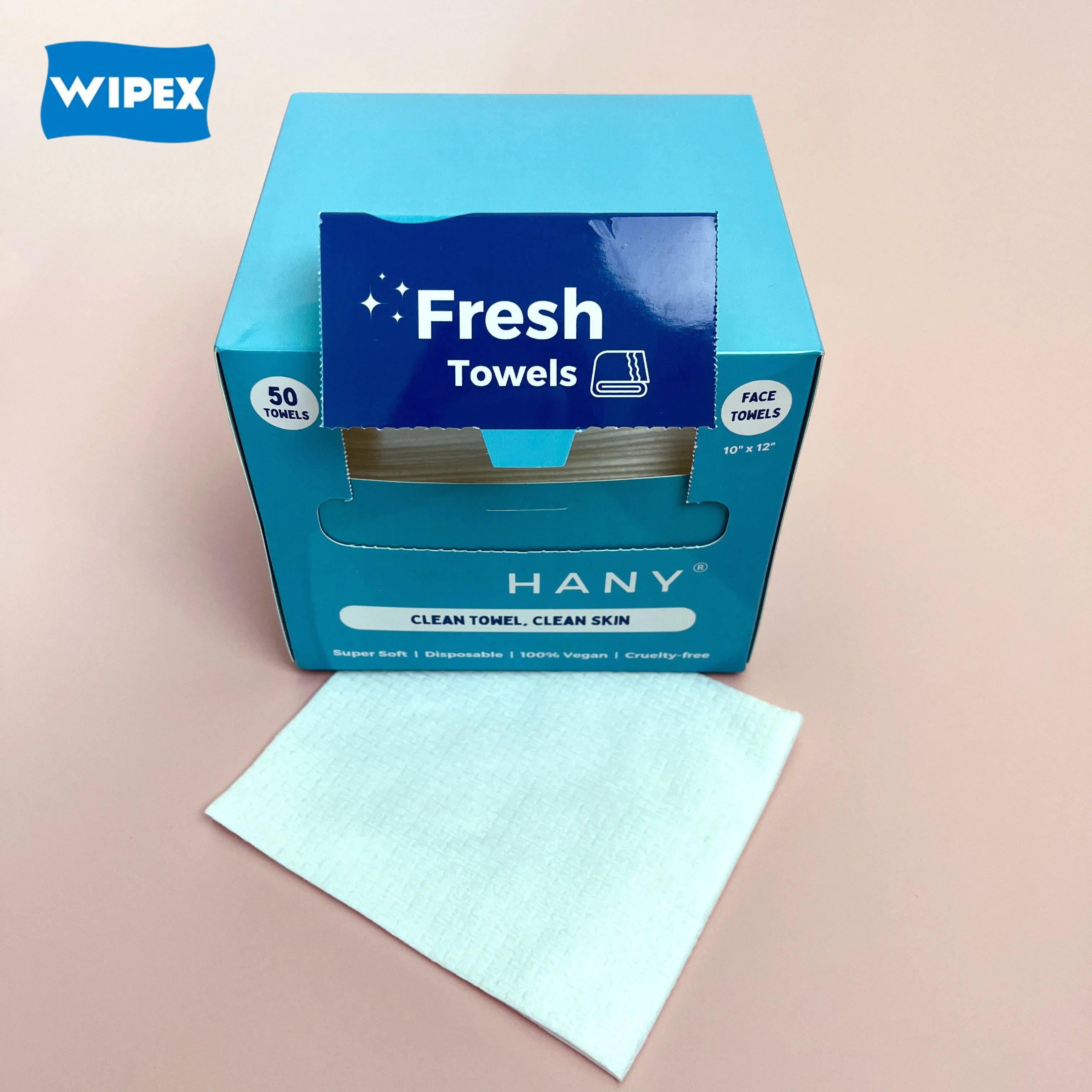Wipex Disposable Soft Face Towels Biodegradable Face Towels Facial Wash Cloth for Sensitive Skin