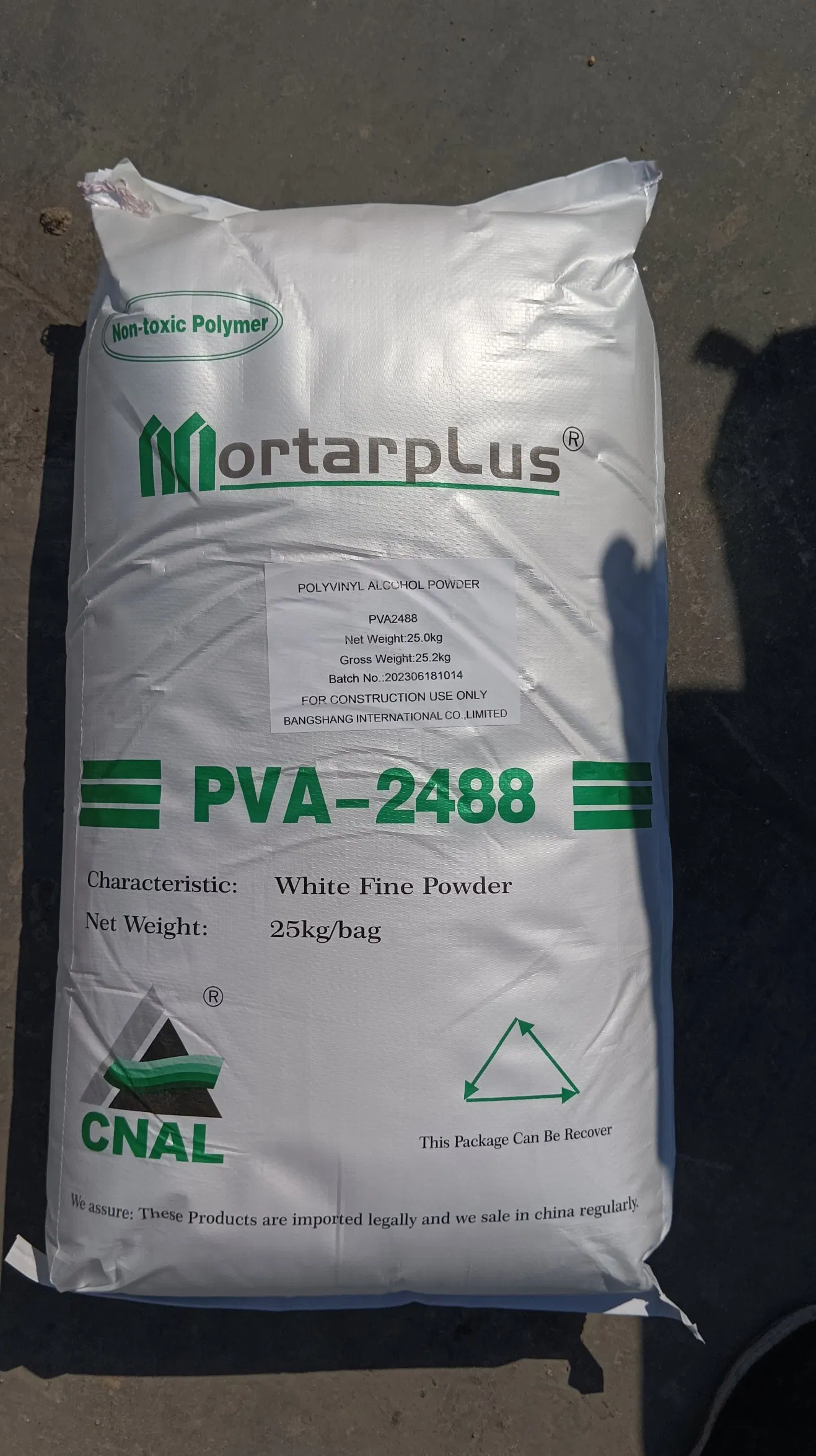 Mortar Plus PVA2488 for India Bangshang PVA