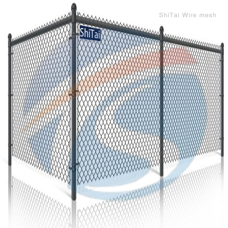 Factory Supply Galvanized Diamond Wire Mesh 75mm Mesh Chain Link Fence