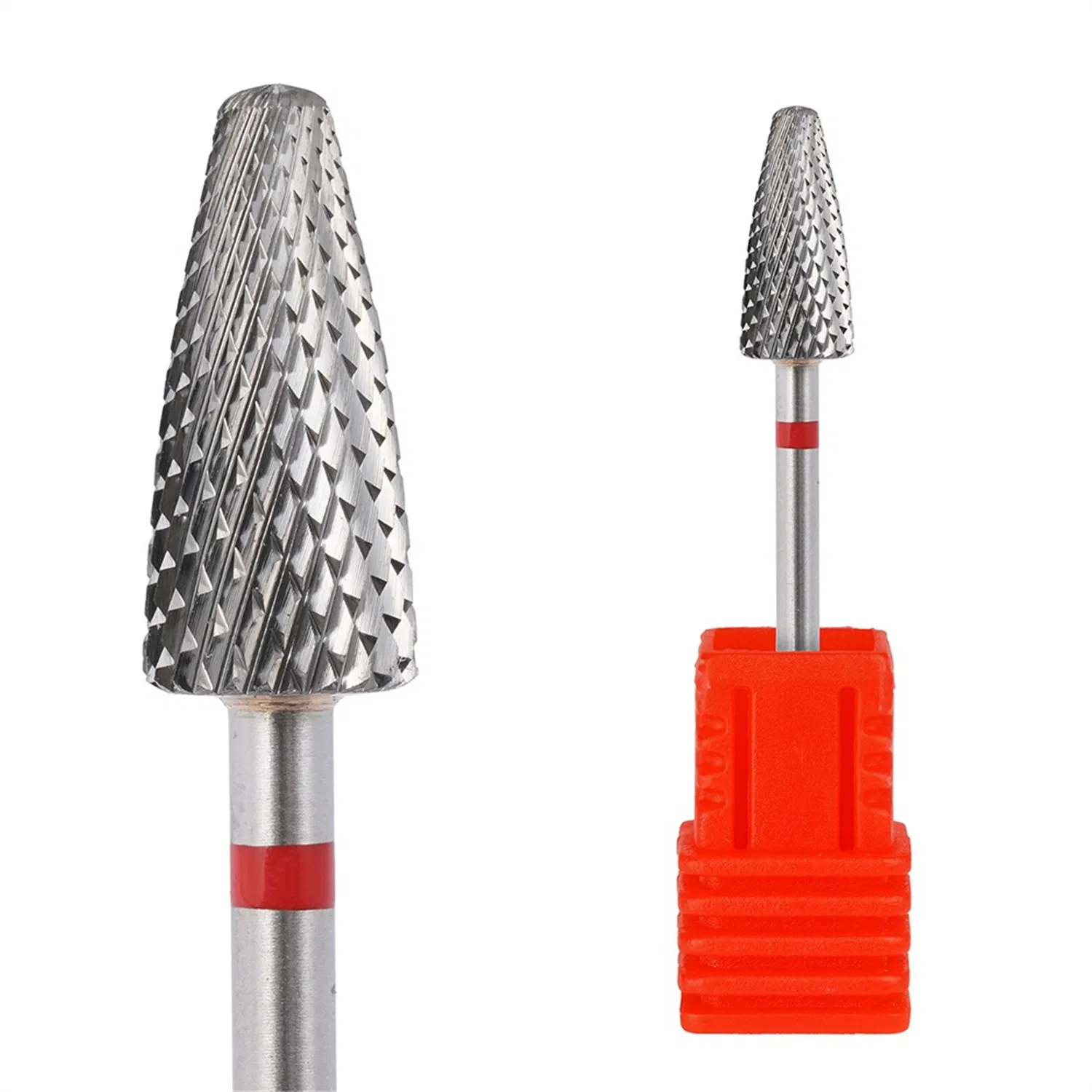 Upgraded Flame/Cone Bits Uncoated Professional Bits High Quality Customized Nail Burr Tungsten Carbide Nail Drill Bit