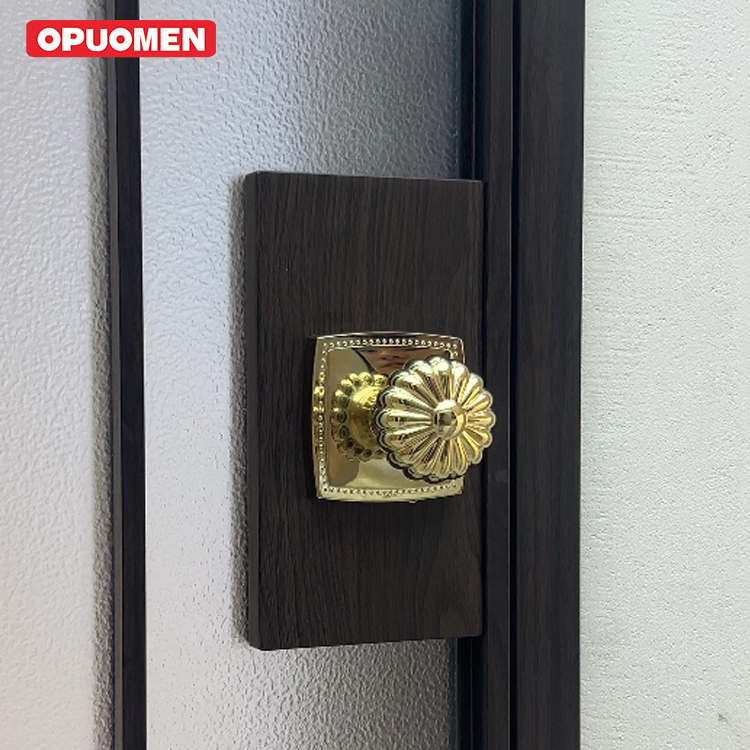 French Aluminium Glass Single Bathroom Doors Toilet Aluminum Framed Casement Doors