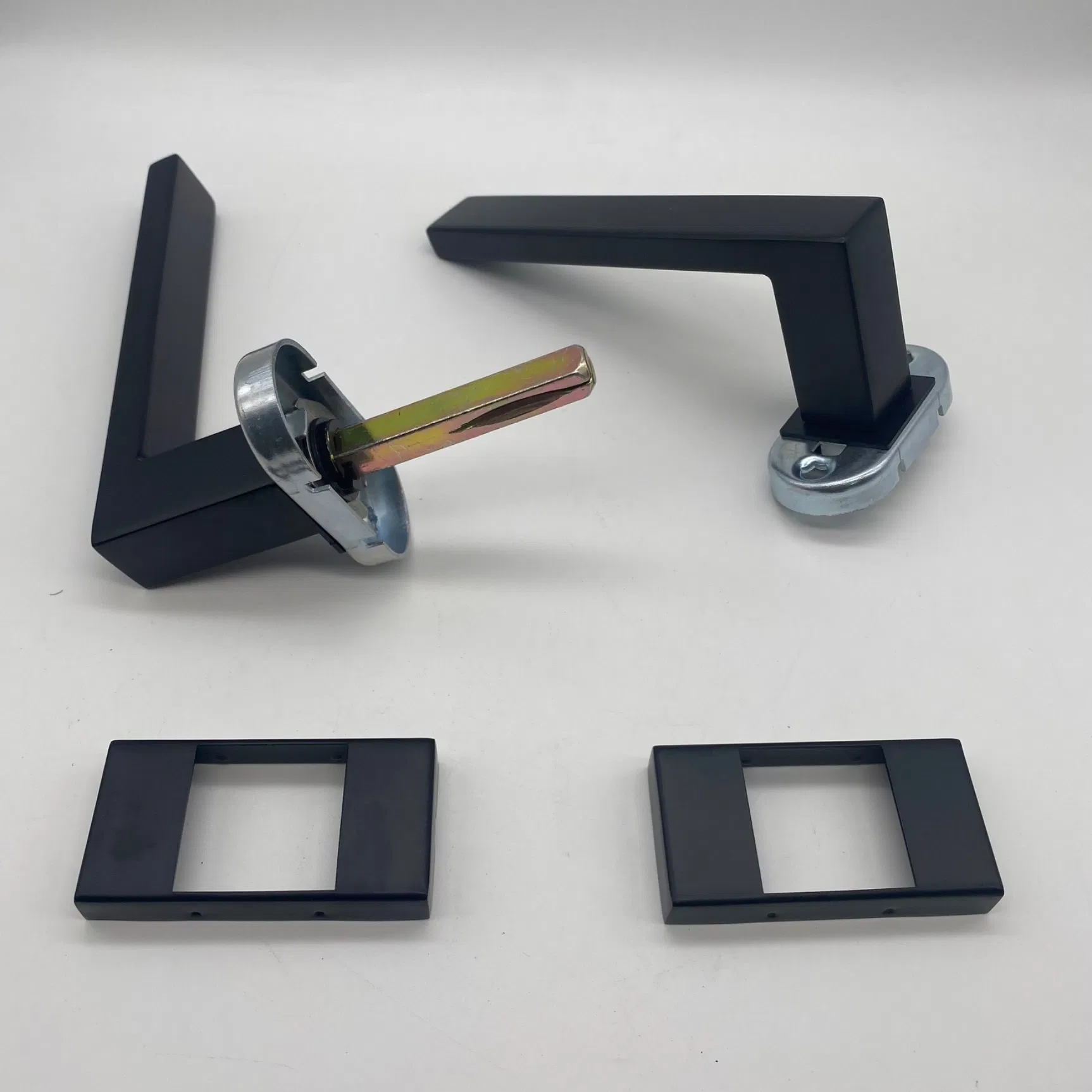Customized Door Hardware Matt Black Interior Door Handles