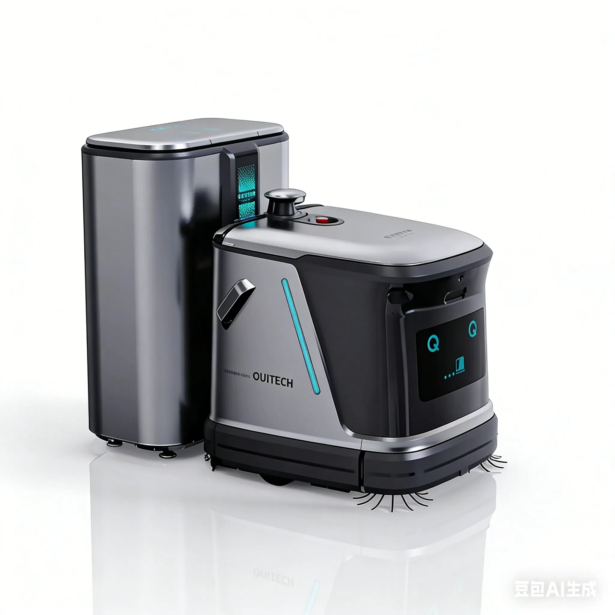 Smart Commercial Dust Pushing Cleaning Robot Vacuum Mopping Machine Low-Noise Autonomous Bot Office Mall Factory Industrial Area