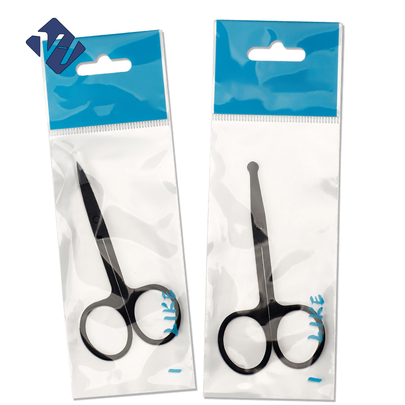 Stainless Steel Eyebrow Scissors Set Anti-Static Black Slanted Eyebrow Makeup Tools Eyelash Tweezers