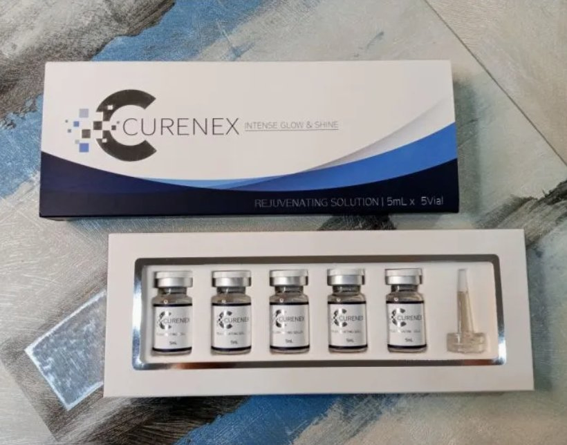 Pdrn+Glutathione+Peptides+Collagen+Ha Fillers Curenex Glow Korea Advanced Skin Booster Hyaluronic Acid Injection for Skin Whitening Hydration Cell Recover
